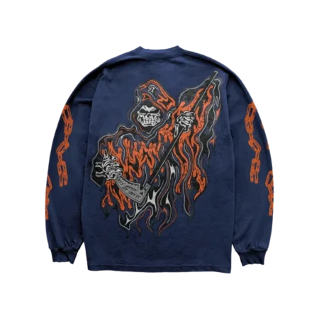 Chain Reaper Long Sleeve T-Shirt – Navy