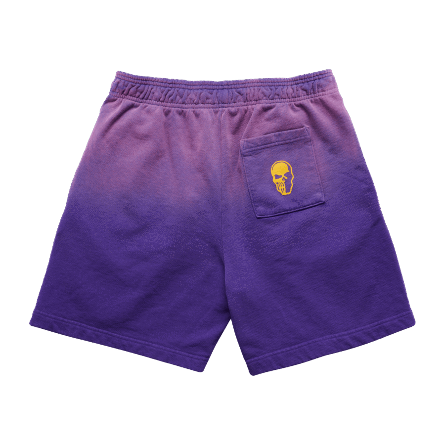 Warren Lotas Los Angeles Lakers Flaming Skull Shorts - Image 2